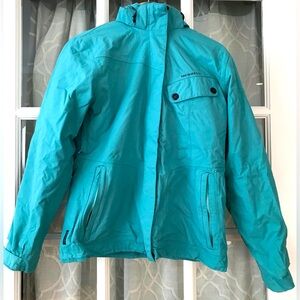Merrell size S women’s heavy winter coat - Light blue and navy color, Opti-warm